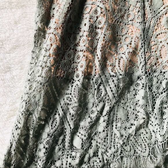 NEW Olive Lace Dress - Picture 6 of 8